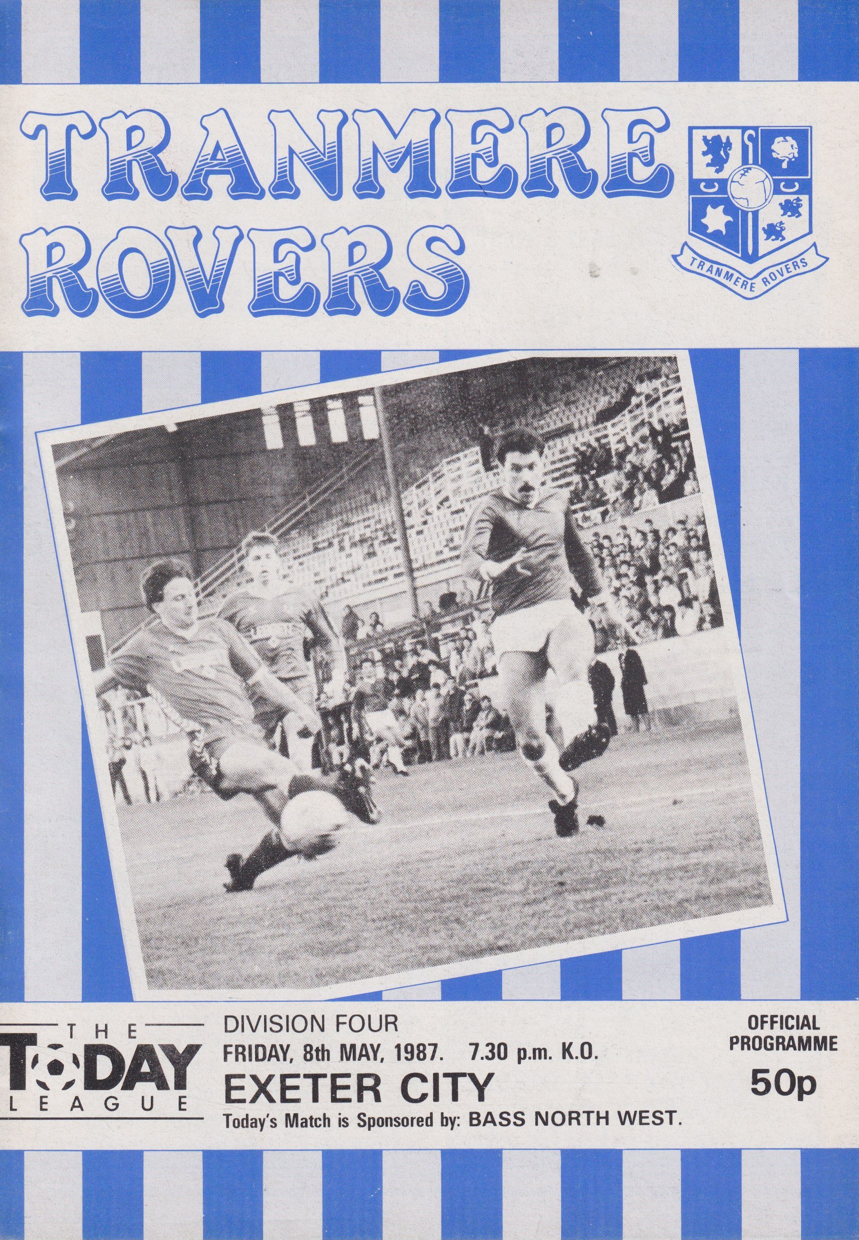 Tranmere Rovers v Exeter City match programme